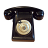 Téléphone vintage à manivelle en bakélite