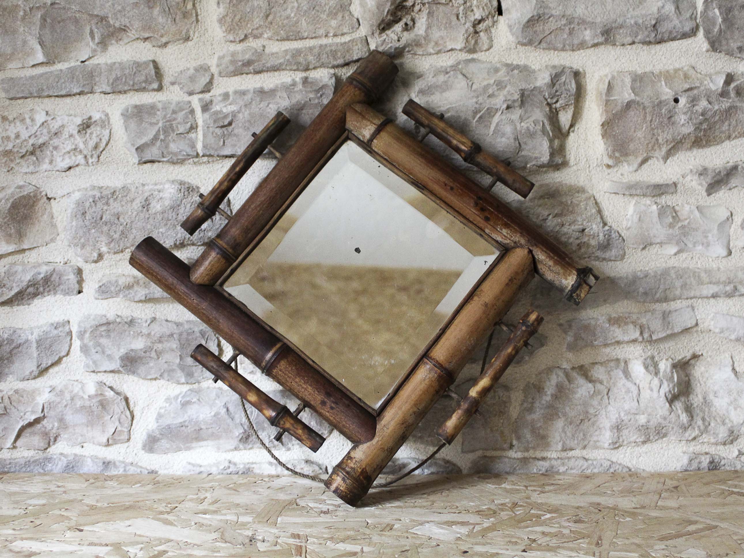 Bamboo mirror 38cm