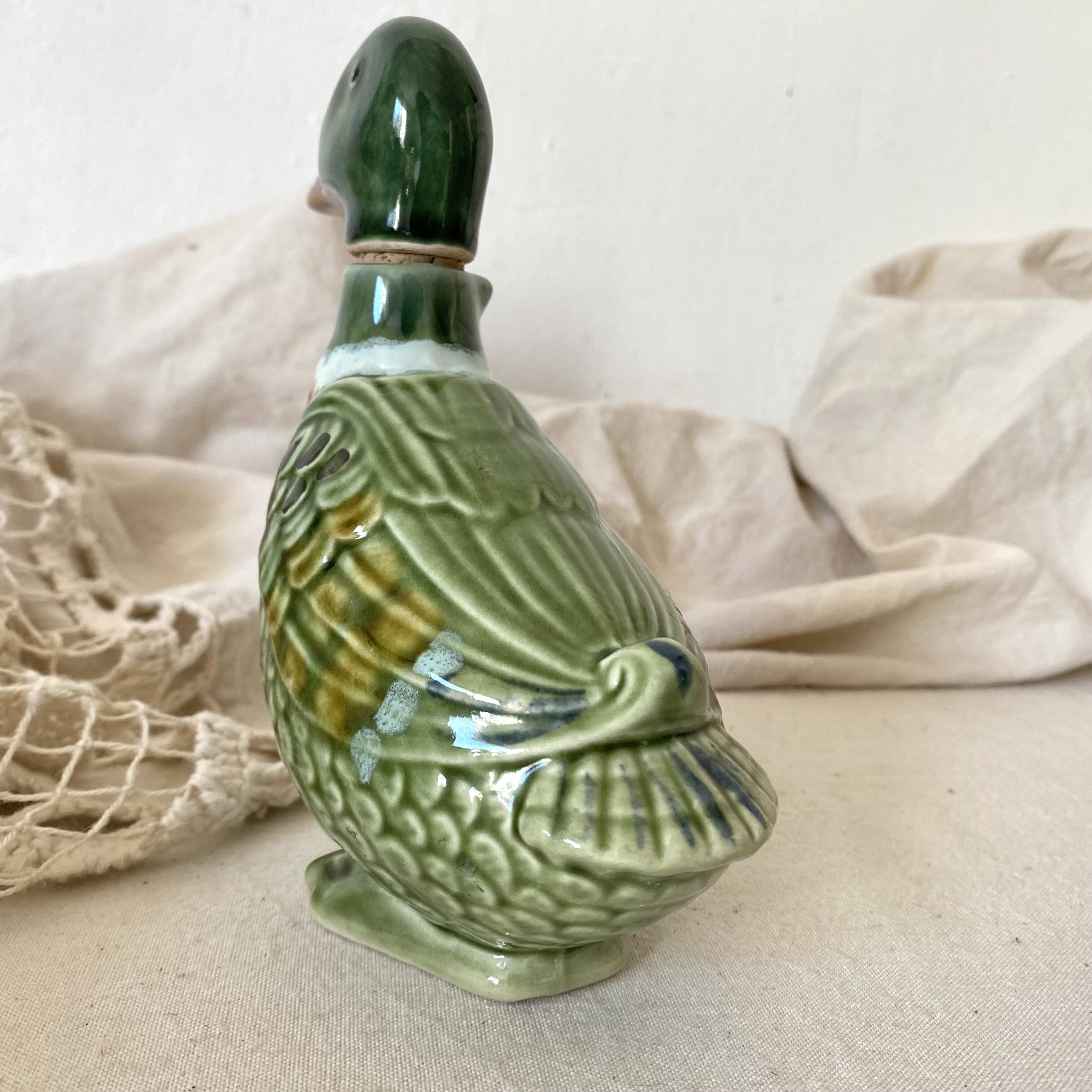 Zoomorphic bottle, ceramic duck