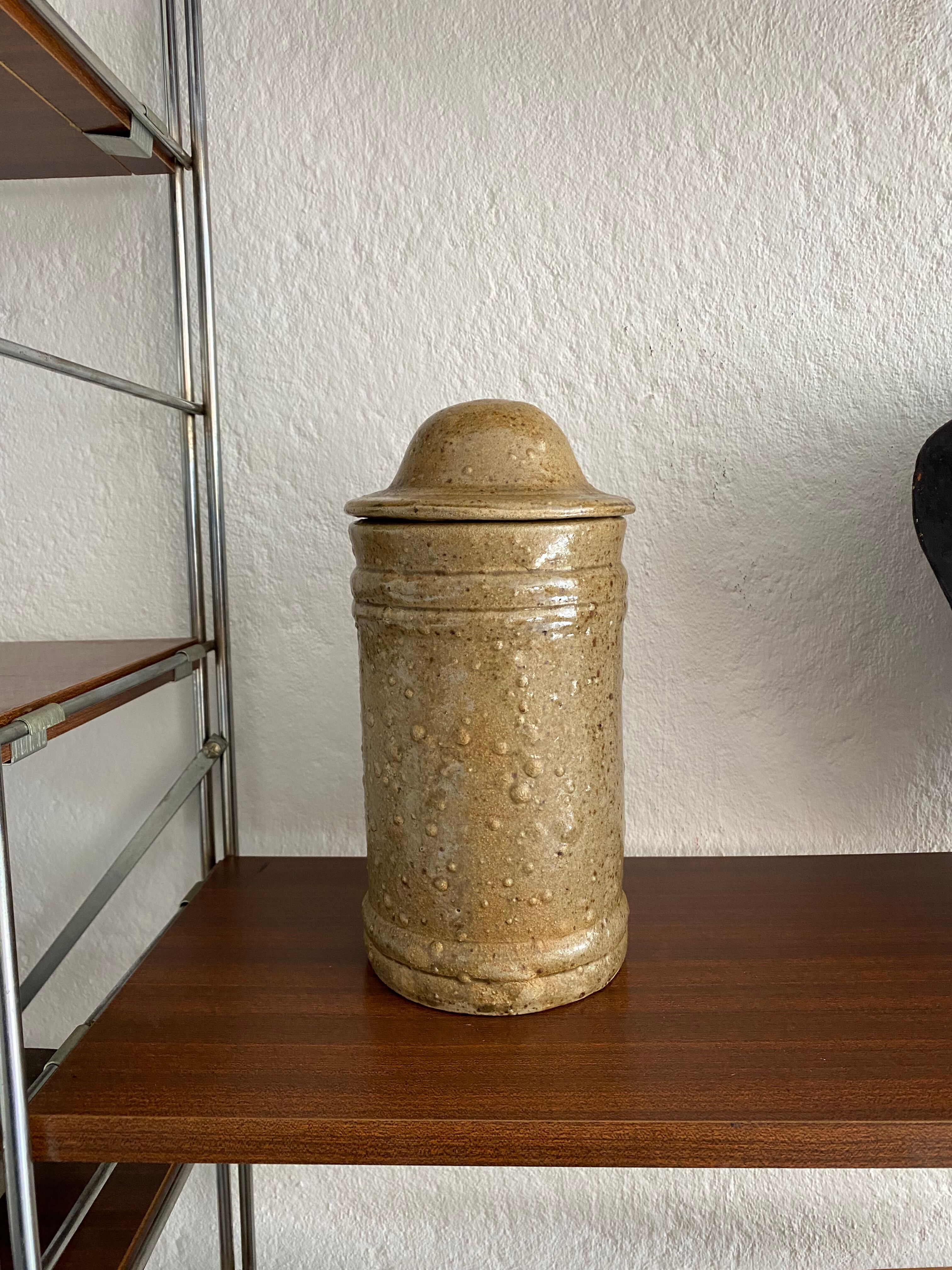 Vintage pyrity stoneware box