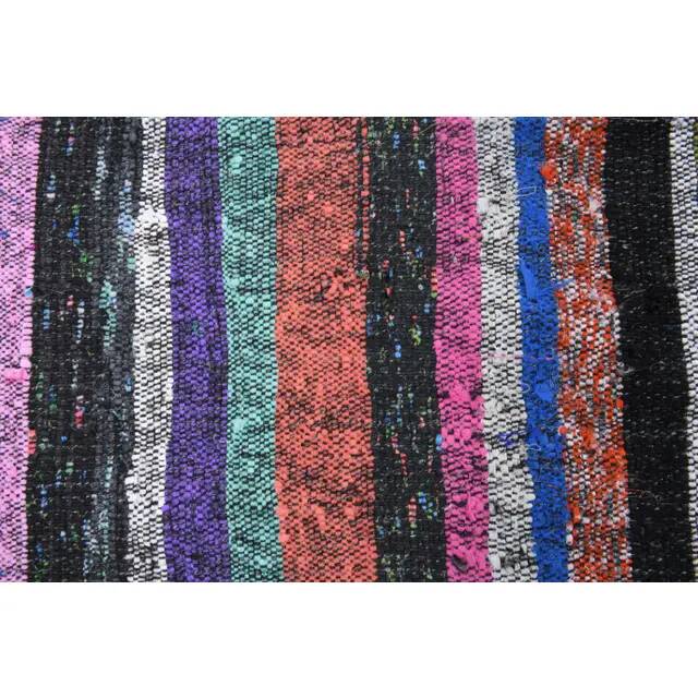 Vintage Turkish Hand-Knotted Wool Cotton Pink Kilim Runner Rug 86x171