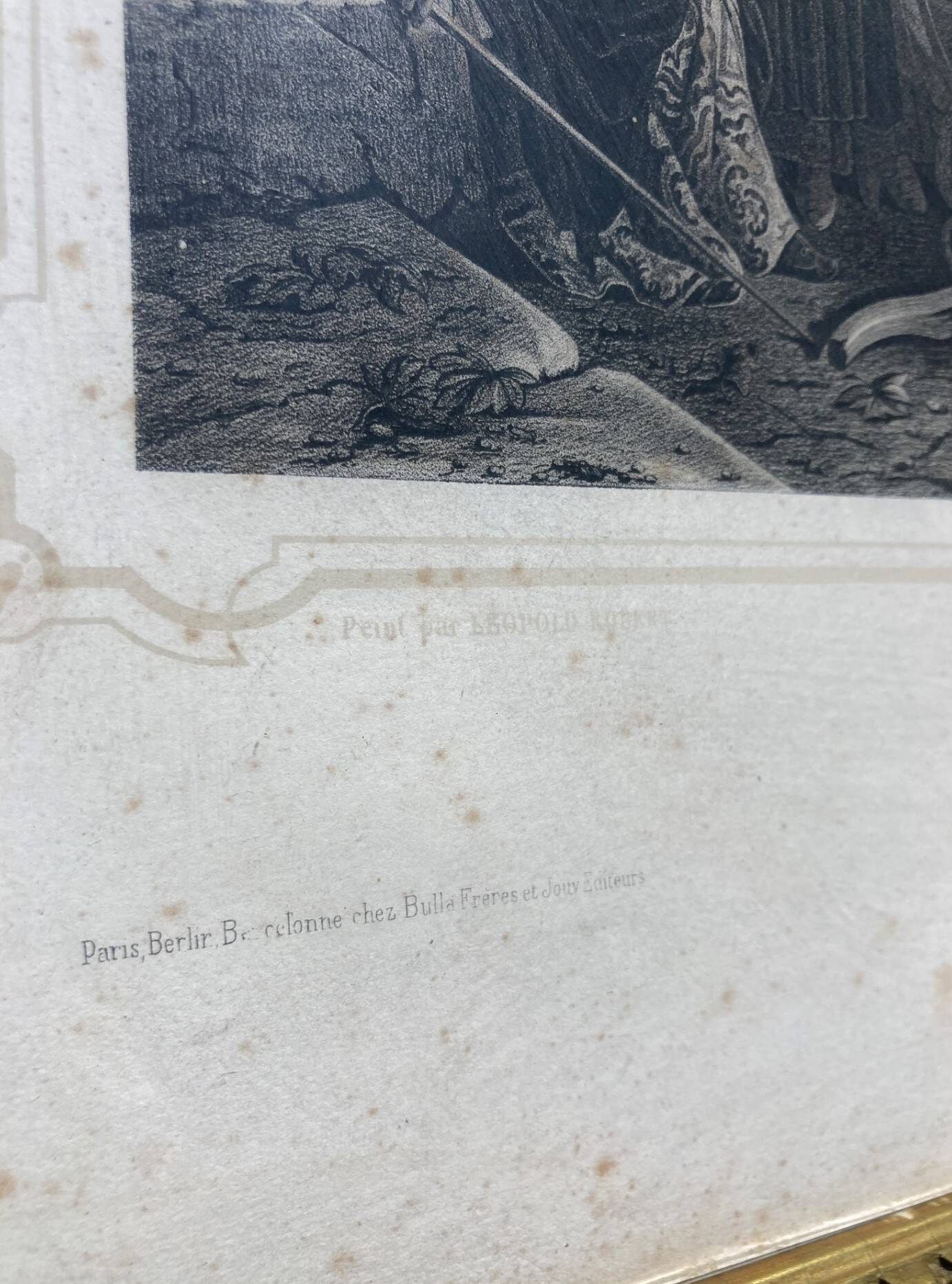 Engraving entitled "Fishermen on the Adriatic" by Léopold Robert by Dur