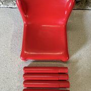 4 chaises modèle 4875 par C. Bartoli pour Kartell, 1970