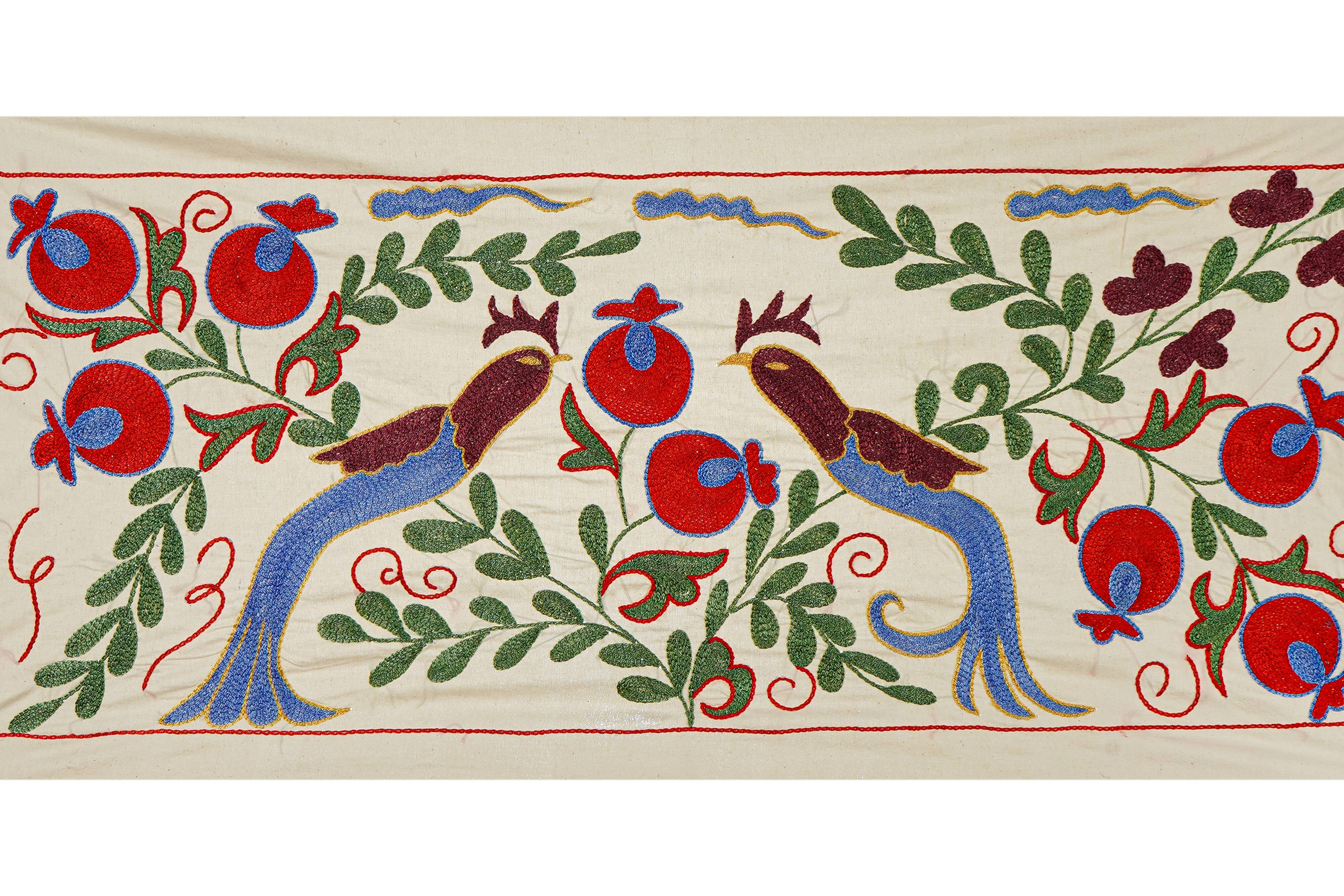 Vintage Turkish rug hand-knotted 44x95 cm