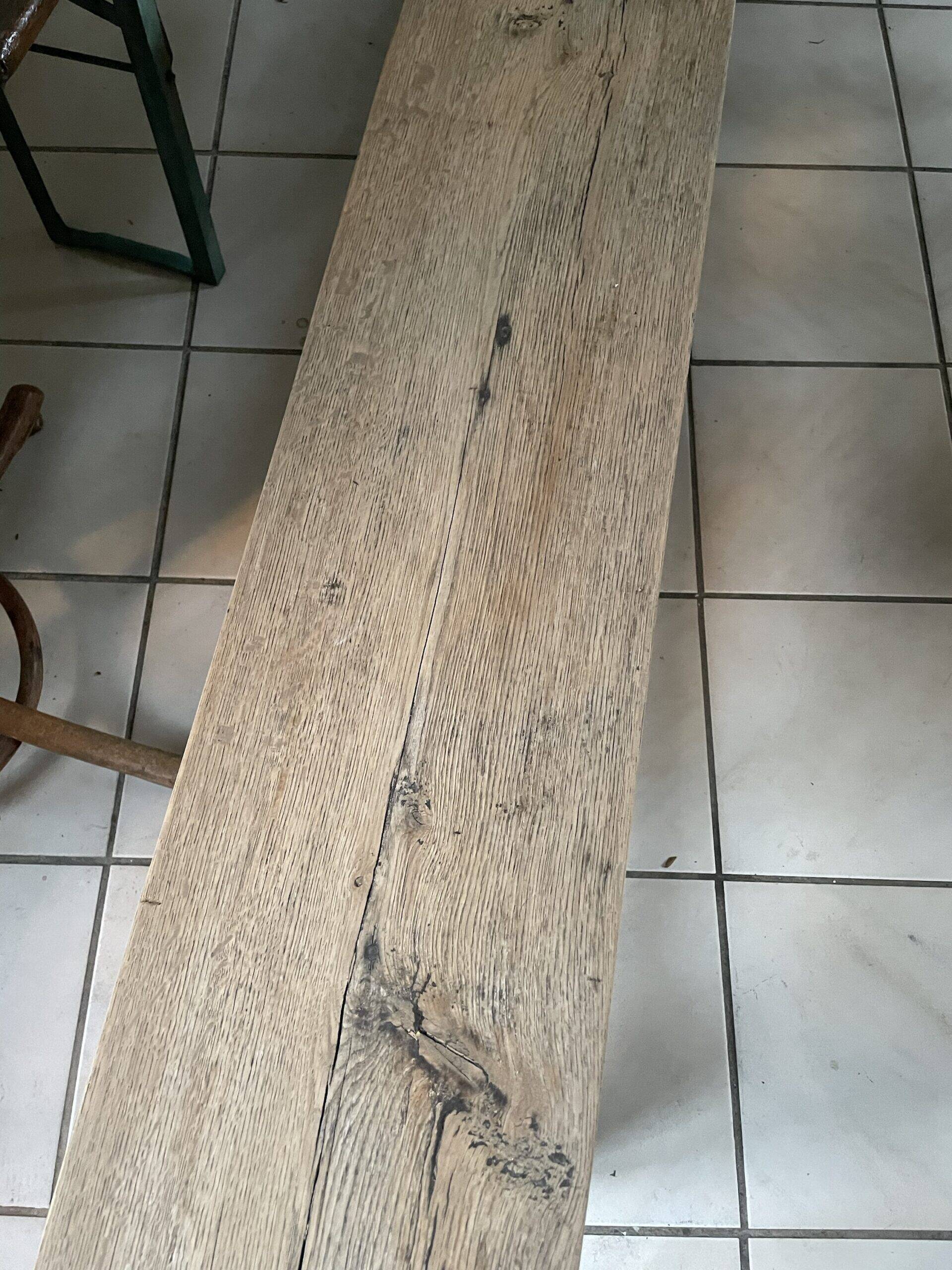 3-metre solid oak bench