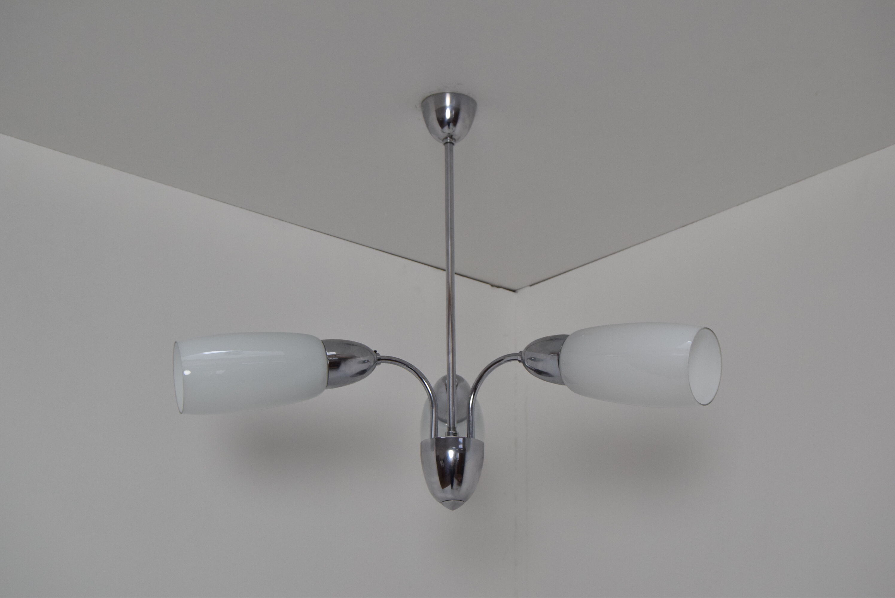 Mid-century Chandelier by Elektroinstala Decin,1970's.