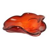 1970s modern Patera, glass bowl, HSG Ząbkowice Poland