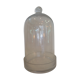 Support en verre avec cloche en verre