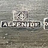 Bannette basket bread basket Art Deco silver metal Rosewood Christofle Alfenide