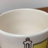 German ceramic box or mid-century biscuit jar with a teak lid by SMF Schramberg Keramik, 1960s