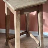 High wooden stool