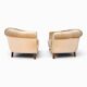 Pair of Art Deco club armchairs in champagne mohair, 1930.