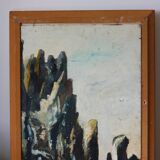 Vintage landscape painting