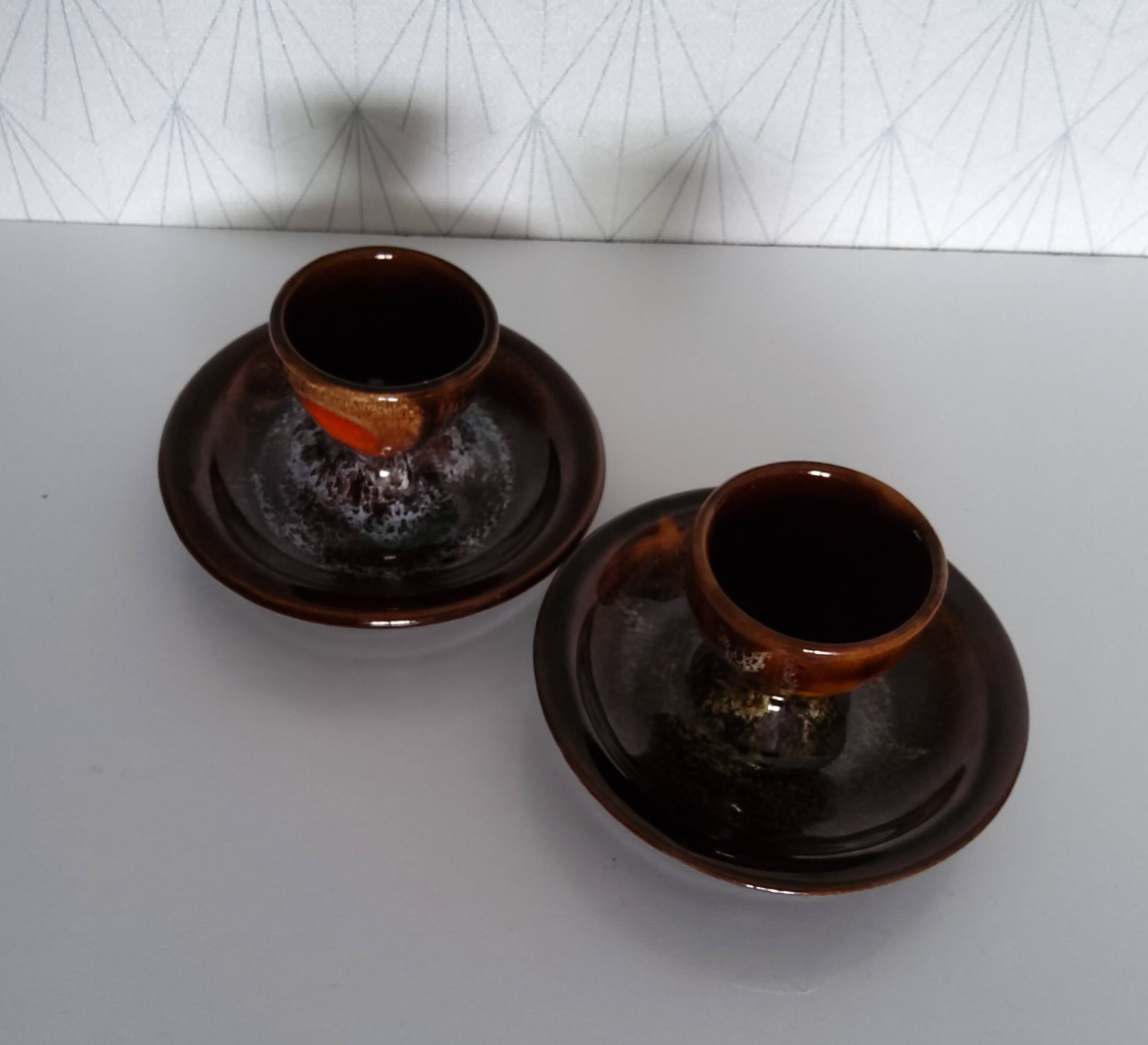 Set of 2 Vallauris egg cups