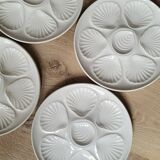 La Redoute x Selency set de 4 assiettes à huitres blanches