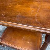 Vintage serving trolley dessert bar cart on wheels with wooden drawer m