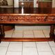 SAVOYARD CHALET TABLE, carved, with two drawers, late 18th century