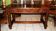 SAVOYARD CHALET TABLE, carved, with two drawers, late 18th century