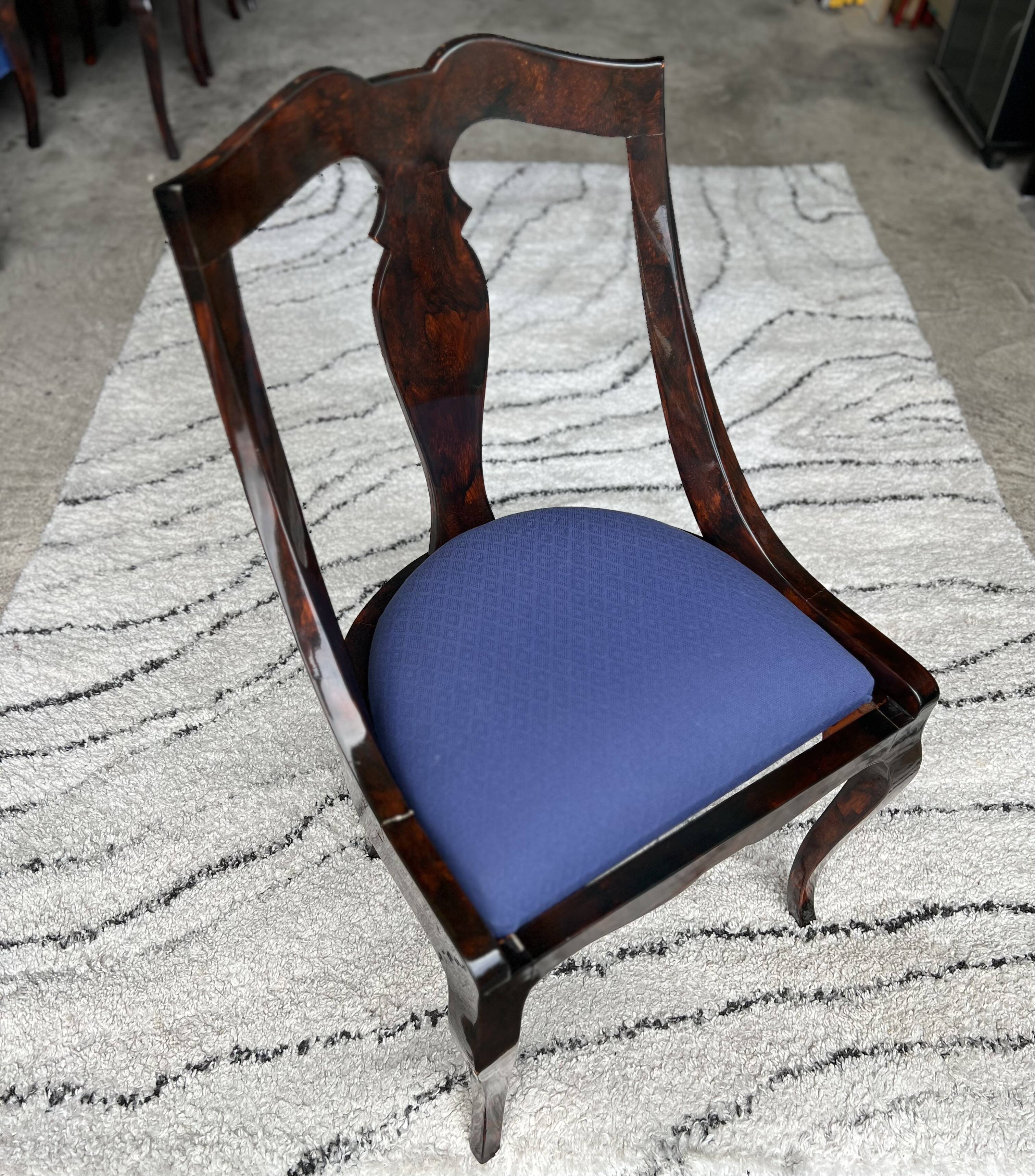 Set of 4 Eric Maville gondola chairs 1980