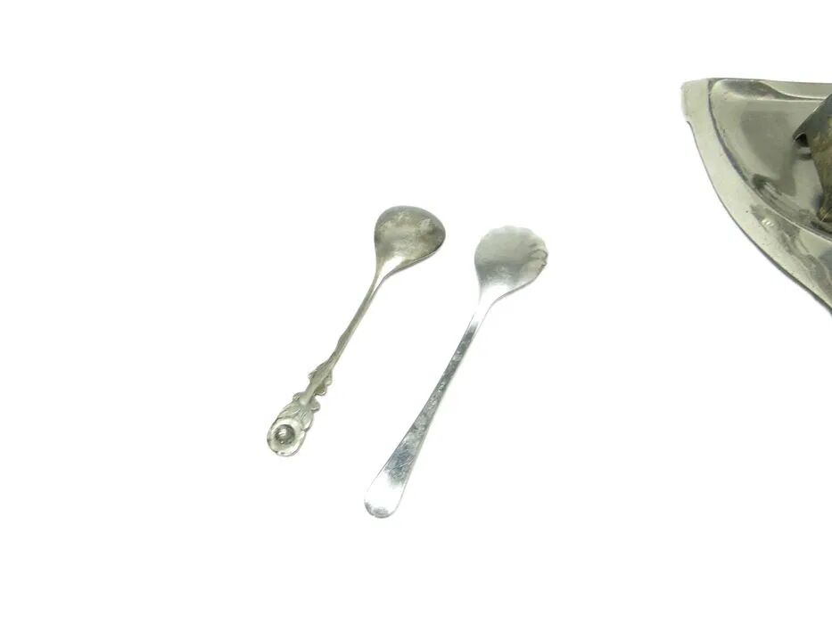 AAR Pair of Tea Spoons, Silver-Plated Brass, Poland, 1960s