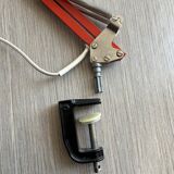 Vintage orange articulated desk lamp