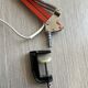 Vintage orange articulated desk lamp
