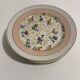 Dessert service, cake service, flowers and gilding, 6 plates and a vintage pie dish.
