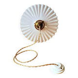 Suspension in pleated opaline 1950