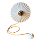 Suspension in pleated opaline 1950