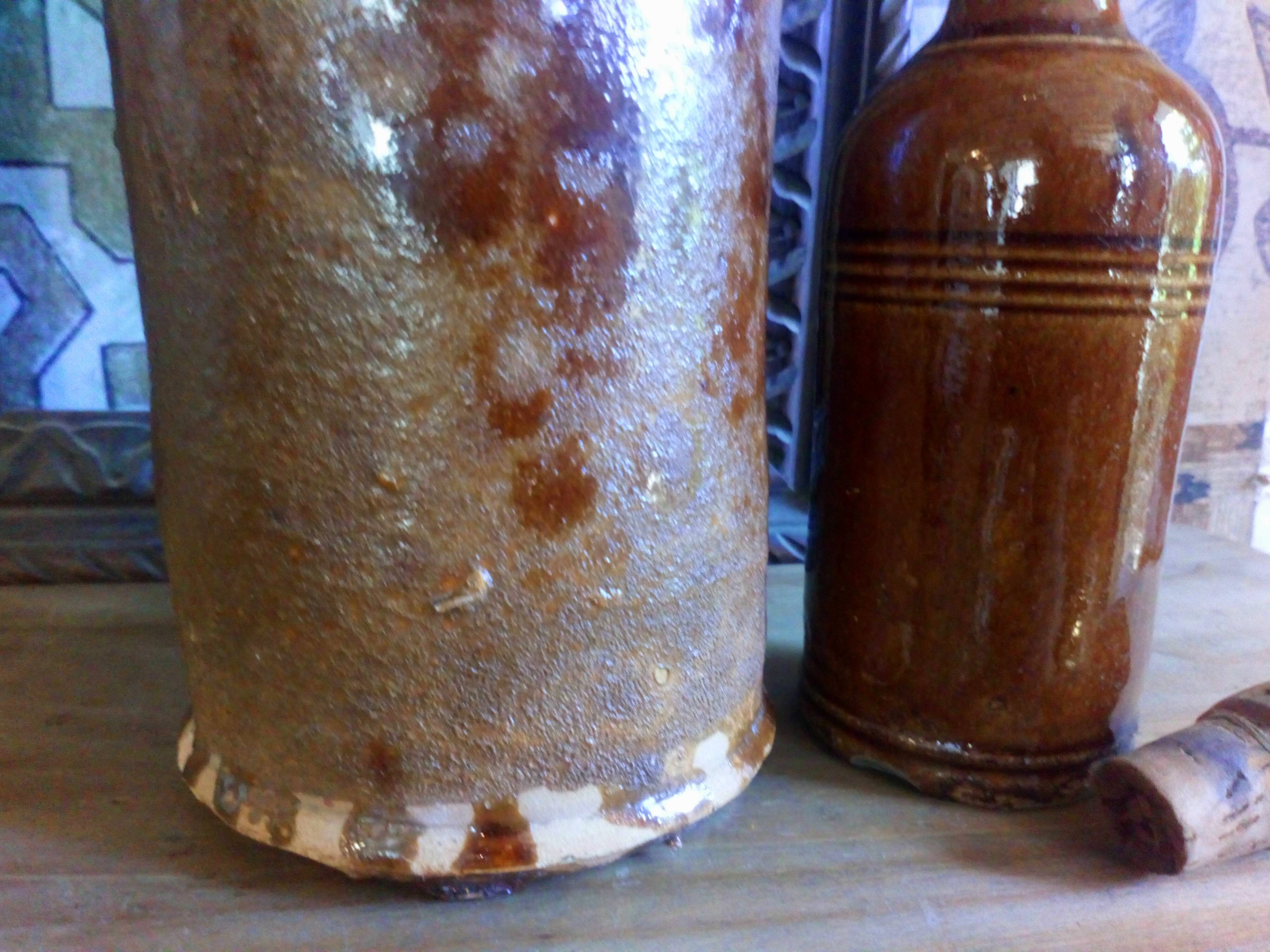 Two earth bottles 19th