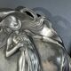 WMF "Woman with Irises" No. 290 Art Nouveau openwork tray, silver-plated metal, ca 1906
