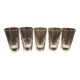 Set of 5 anisette glasses