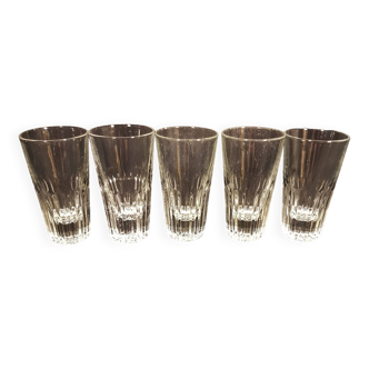 Set of 5 anisette glasses