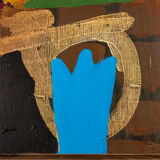 Composition, Acrylic on wooden plate. 16 x 22cm