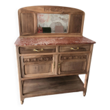 Buffet / Desserte en bois massif vintage, style Art Déco