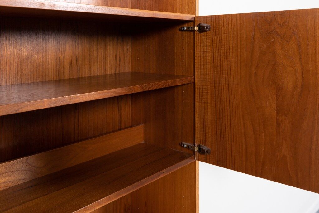 Vintage Danish teak veneer cabinet from the 1970s