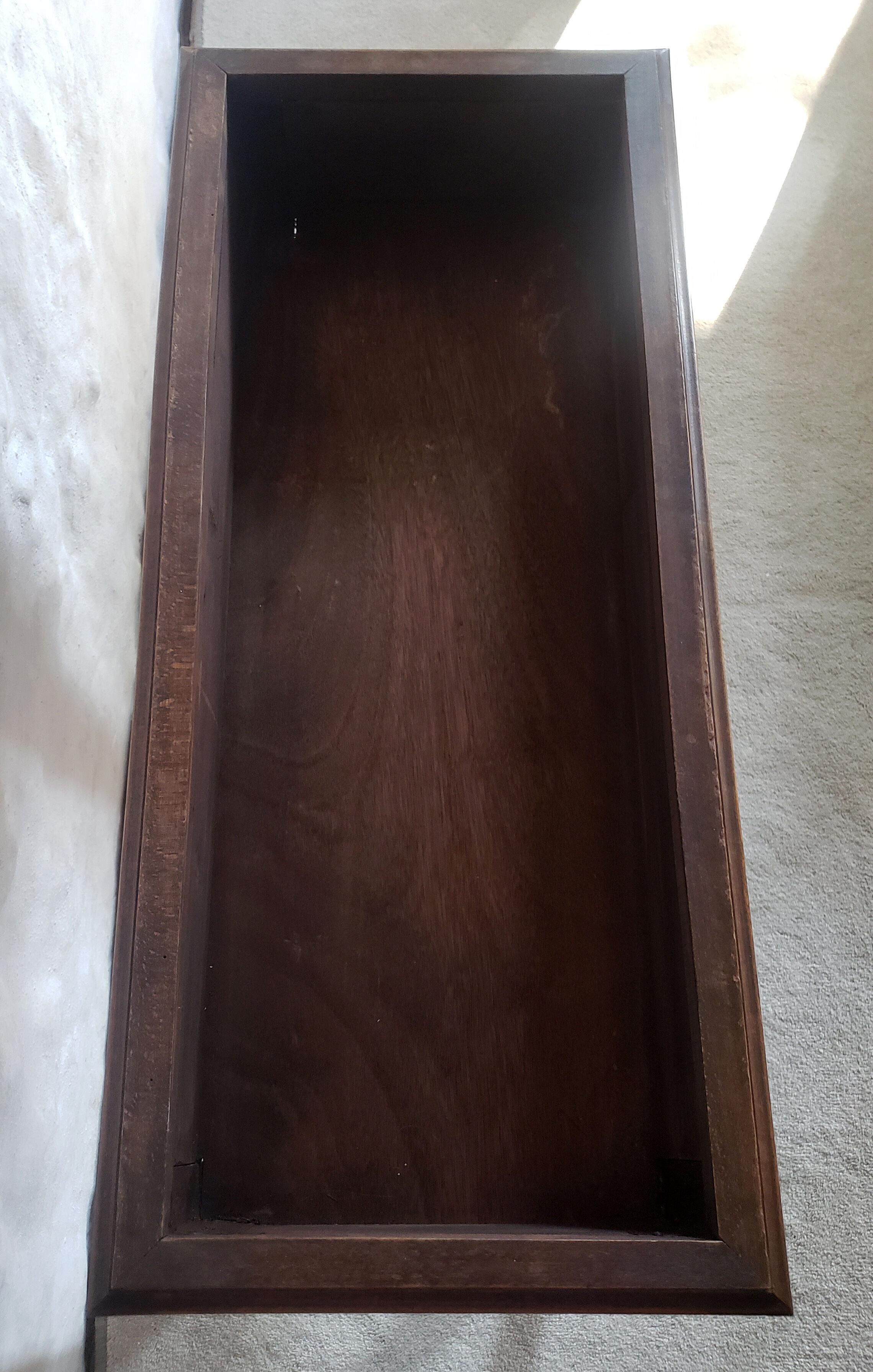 1900 indoor planter in beech and zinc