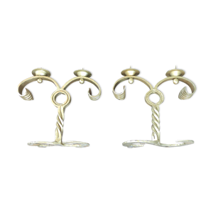 Paire de chandelier deux feux en
