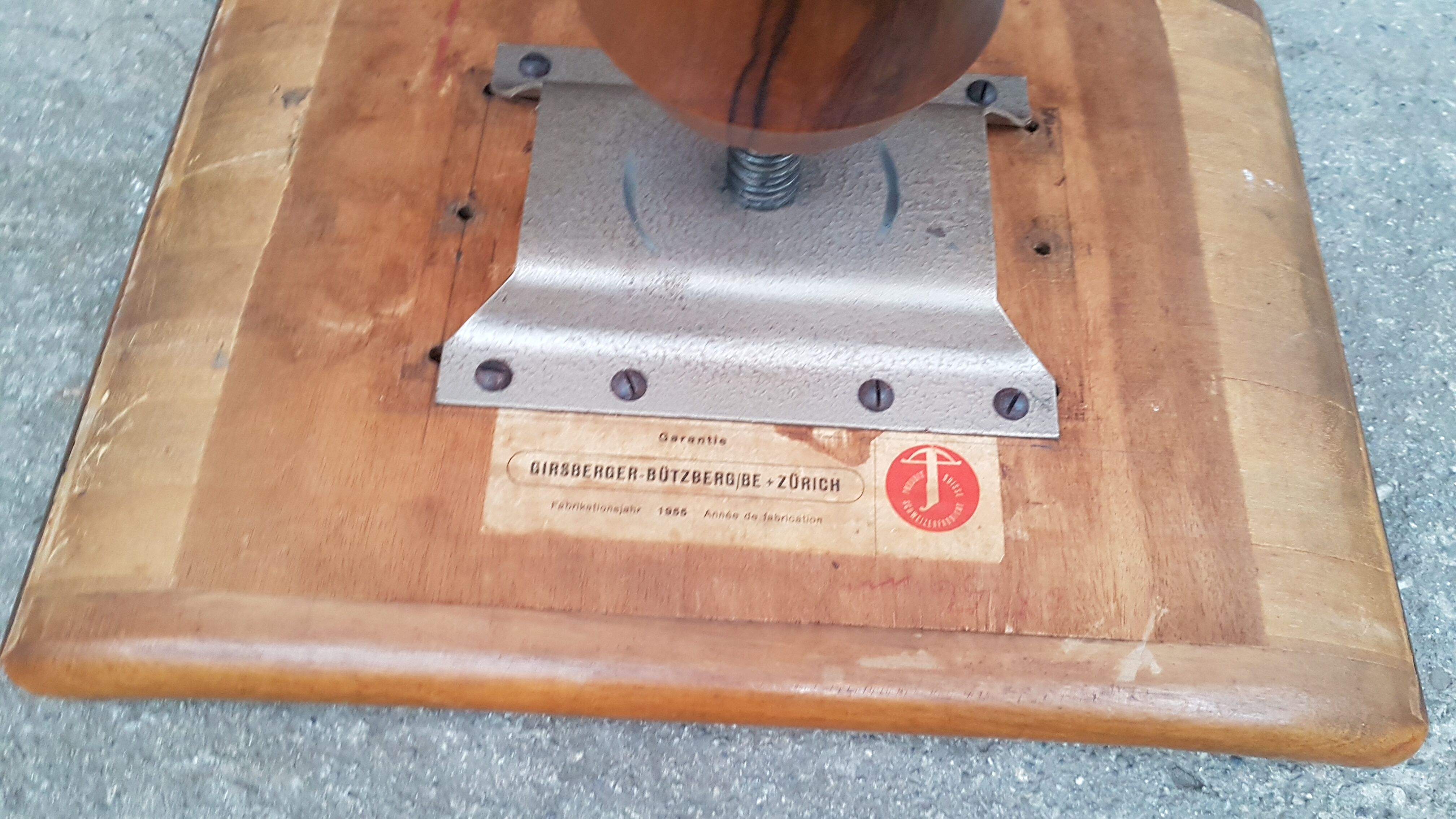 Piano stool to screw the 1950s Girsberger Switzerland