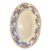 Serving dish, iron earth, Longwy factory