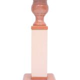 small Classic Greek Pink Marble table lamps 1980s Italy