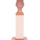small Classic Greek Pink Marble table lamps 1980s Italy