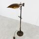 Vintage brass leaf floor lamp 1970s