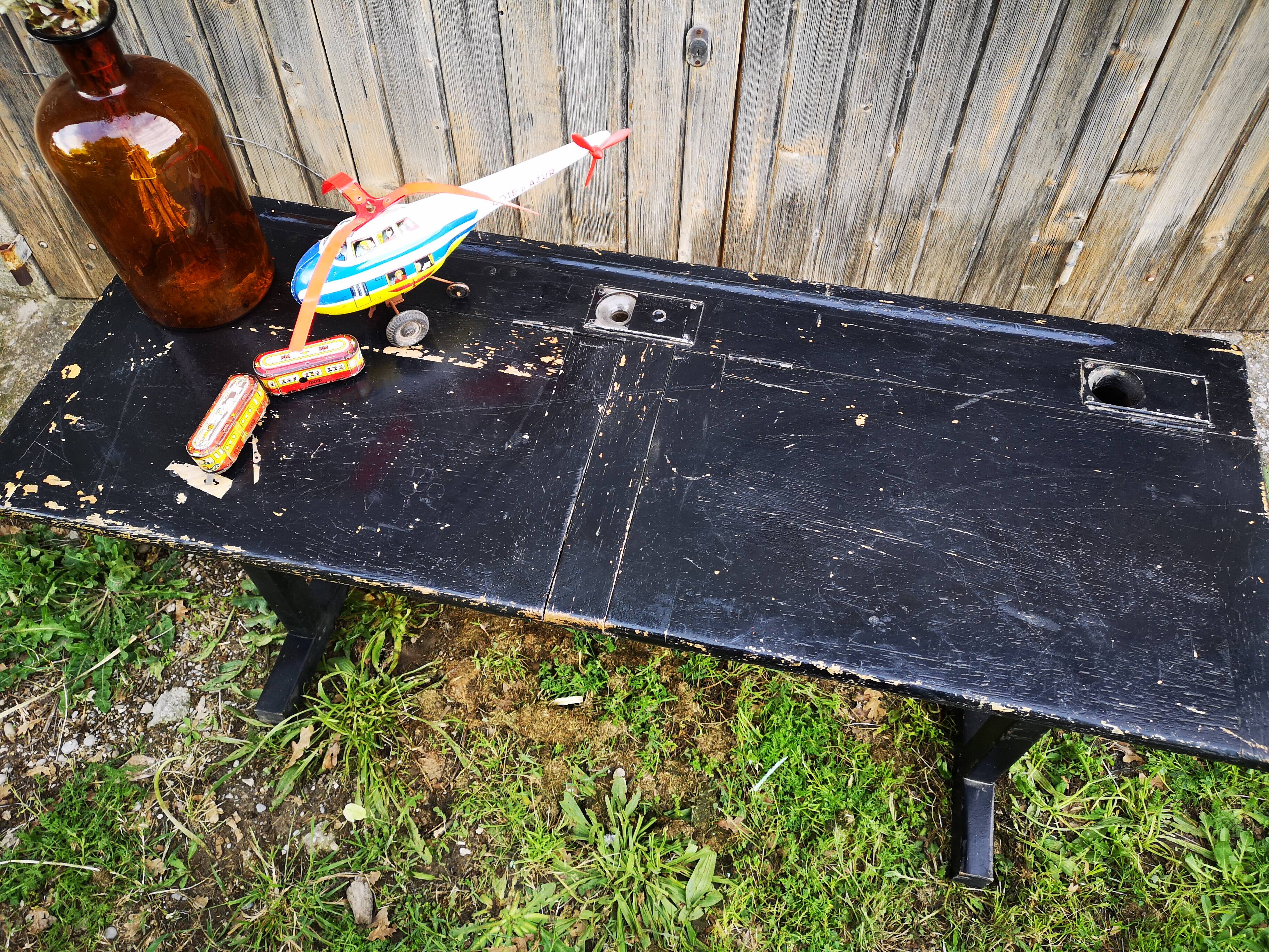 Former schoolboy desk