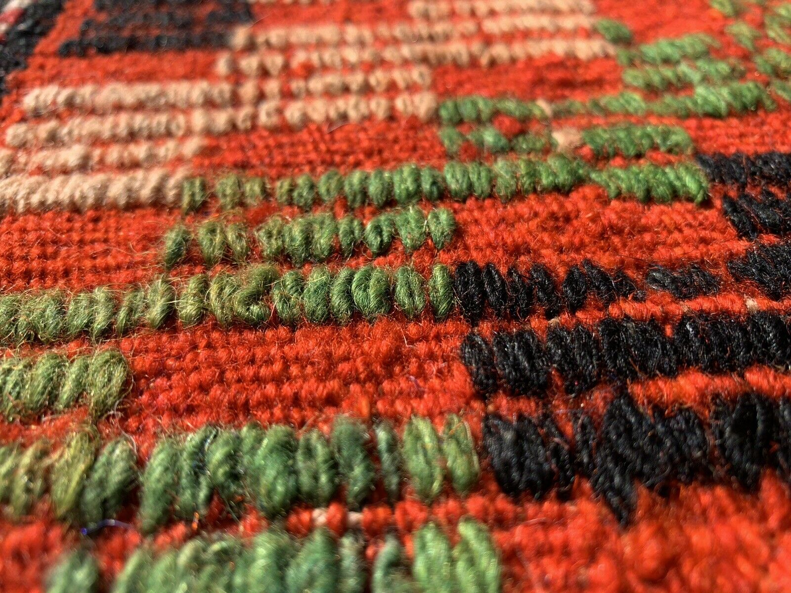 Traditional kilim carpet turkish shabby vintage country house in kelim wool 220x174 cm