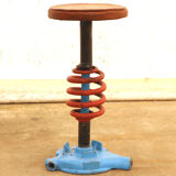 Vintage eastern bloc industrial stool, 1970s, czechoslovakia