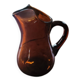Pichet en verre ambré foncé – années 60