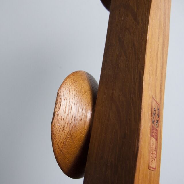 Scandinavian style wooden candlestick