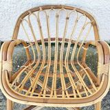 Fauteuil en rotin 1960