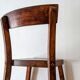 High chair in varnished wood 50s